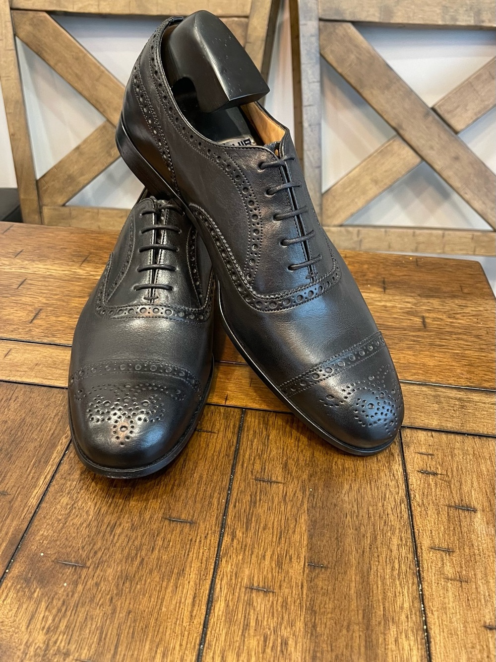 Church's Black Cap-Toe Oxford Shoes